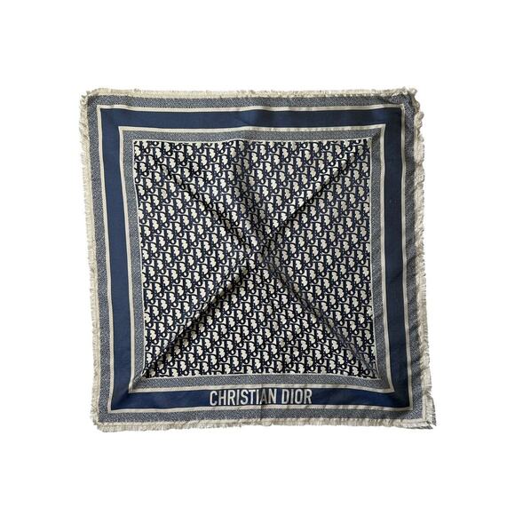 Monogram logo silk scarf - Picture 1 of 2